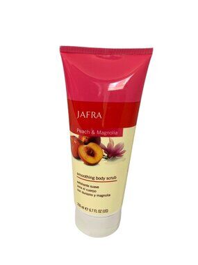 New Jafra Peach & Magnolia Smoothing Body Scrub 6.7 oz Full Size